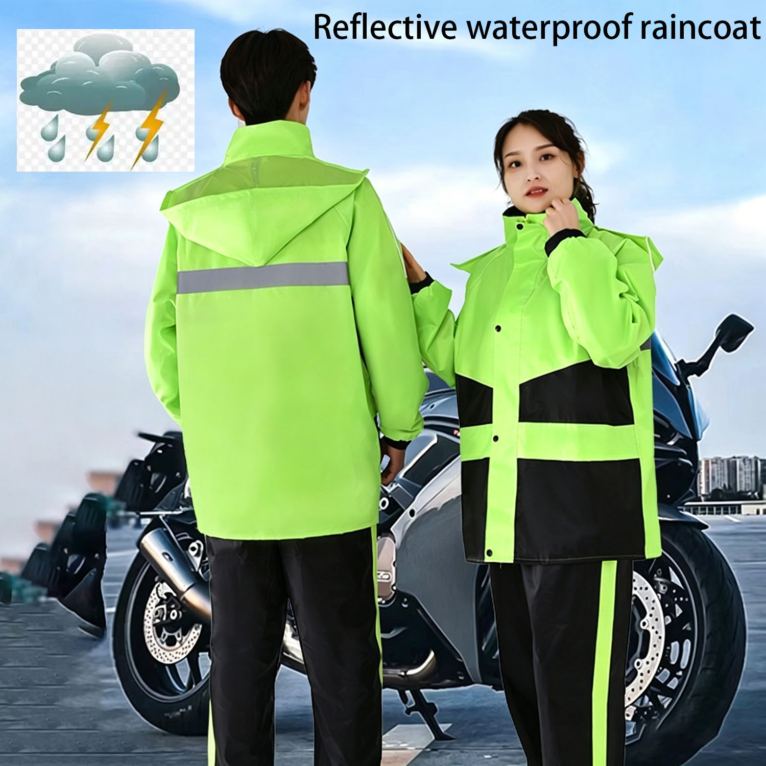 Motorcycle Gear Jacket Women - Motorregenpakken voor heren en dames, waterdichte