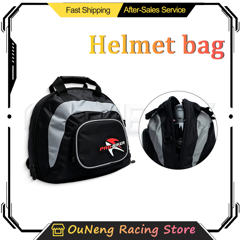 Motorcycle Gear Travel Bag - PRO BIKE Motorhelm Rugzak Zwart Grijs