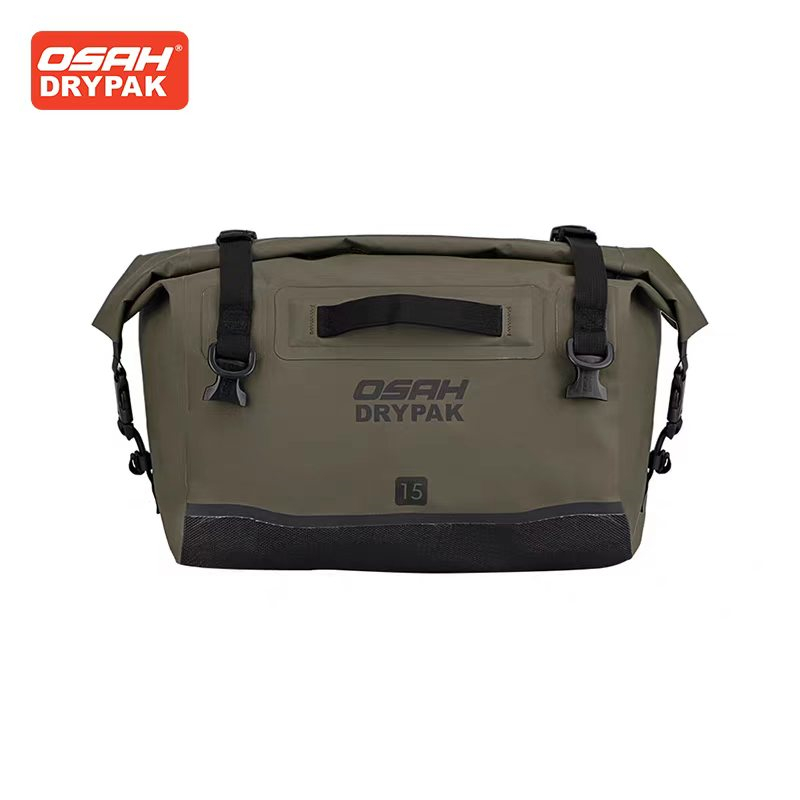 Motorcycle Gear Organizer - OSAH Legergroene motortas 15L achterbanktas Helmtas