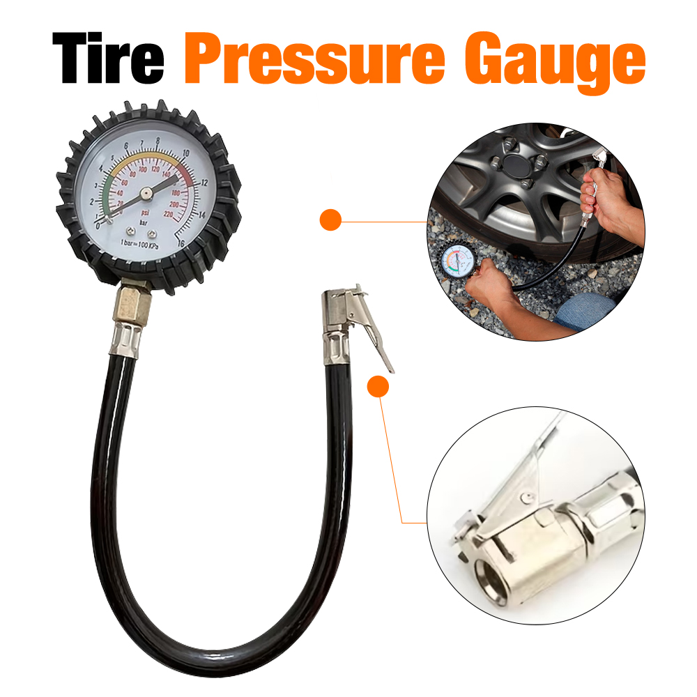 Tyre Pressure Gauge - 220 PSI bandenspanningsmeter voor auto's, zeer