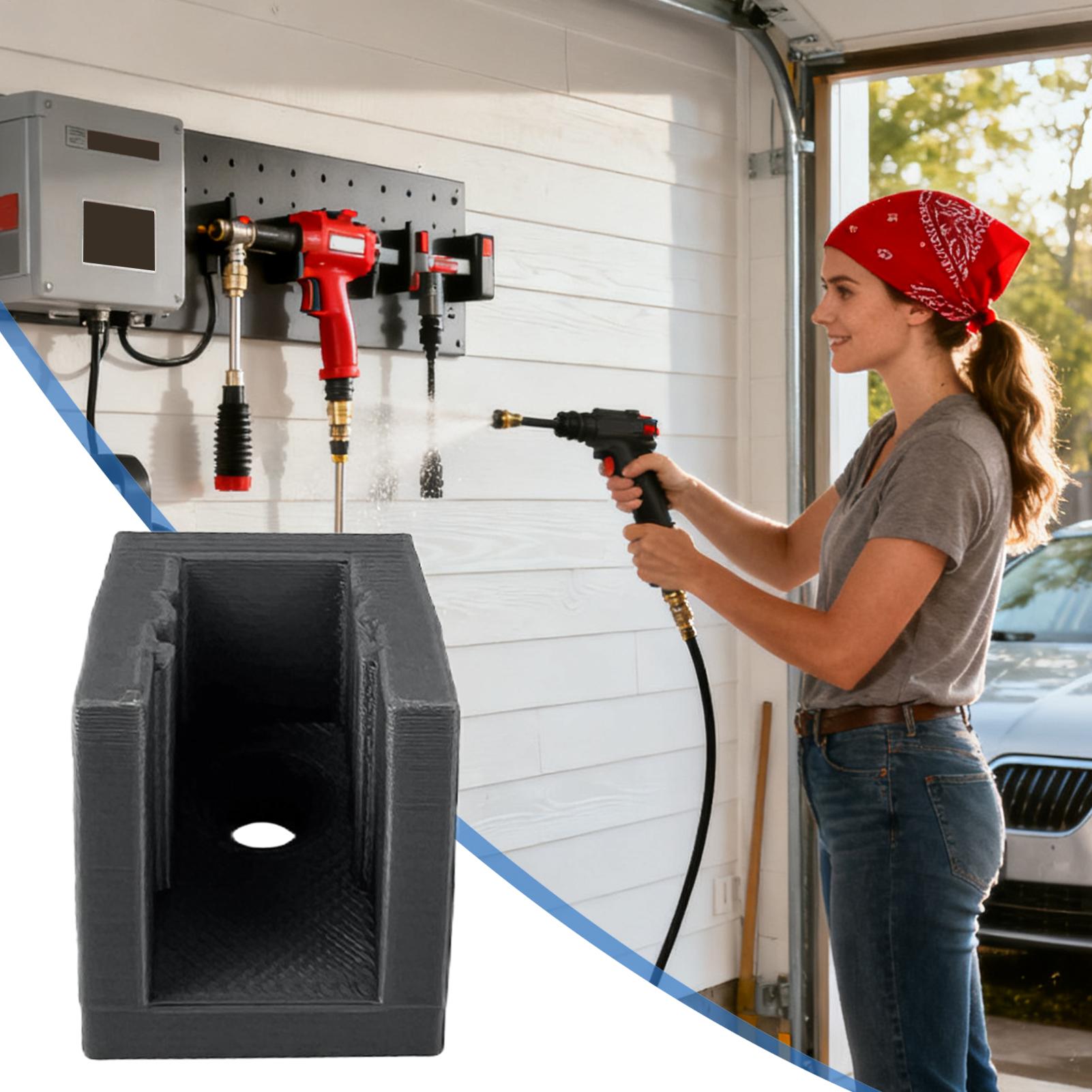 Tyre Pressure Gauge - Gereedschapsrekken voor garagemuren 10-delig bandenspanningsmeterhanger pneumatisch