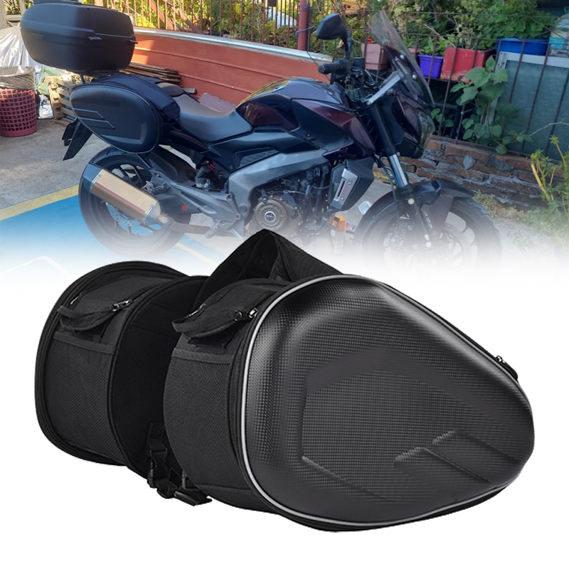 Motorcycle Gear Travel Bag - Waterdichte motorzadeltassen 36L-58L uitbreidbare capaciteit zijtassen