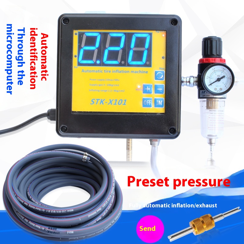 Volautomatische autobandenpomp - Tyre Pressure Gauge recensie en prijs