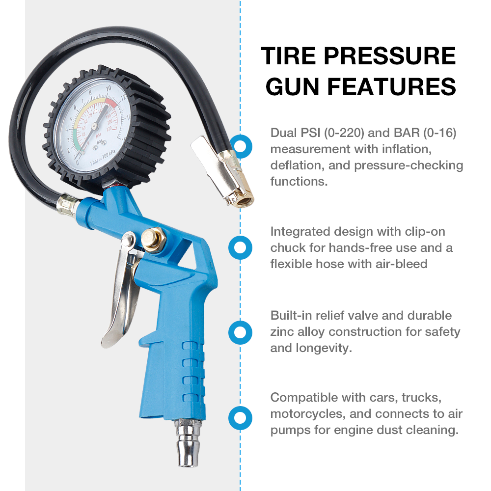 EU/JP-interface bandenspanning - Tyre Pressure Gauge recensie en prijs
