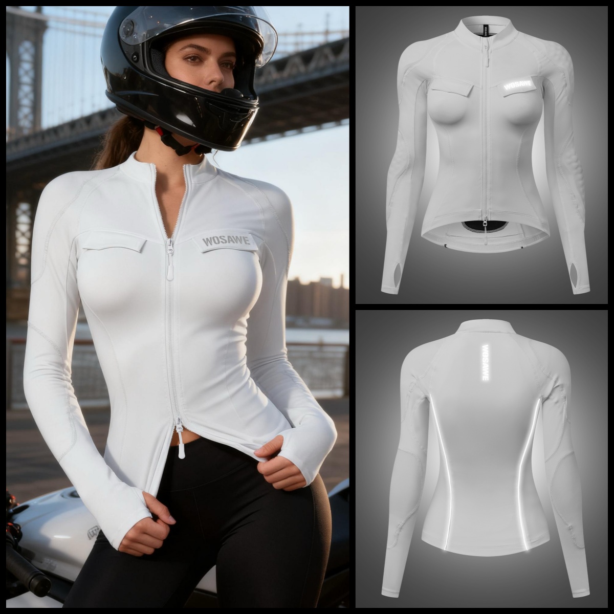 WOSAWE Dames Motorjas Zomer Ri - Motorcycle Gear Jacket Women recensie en prijs