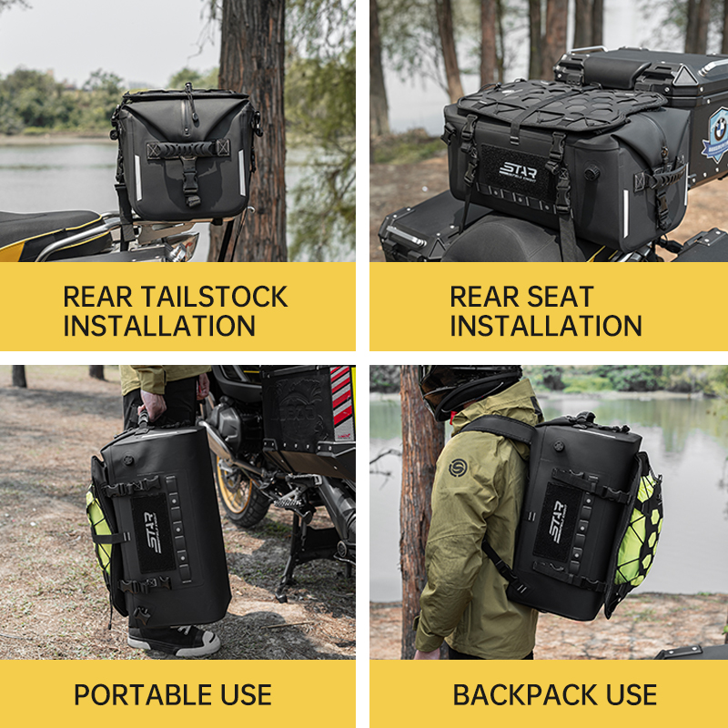 SFK Motortas Nieuwste Achterba - Motorcycle Gear Travel Bag recensie en prijs