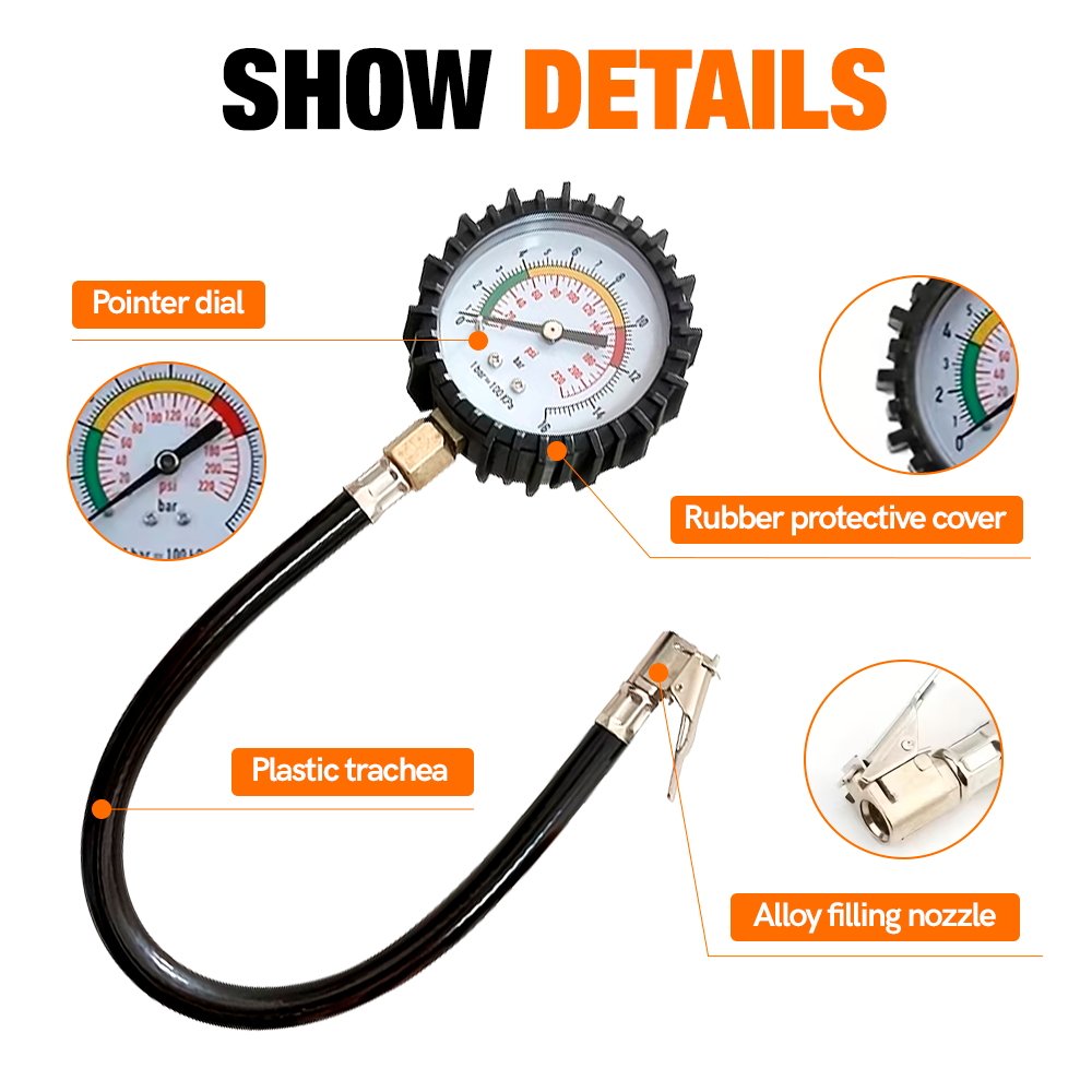 220 PSI bandenspanningsmeter v - Tyre Pressure Gauge recensie en prijs